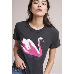 Anthropologie Sol Angeles Swan Graphic Tee Small